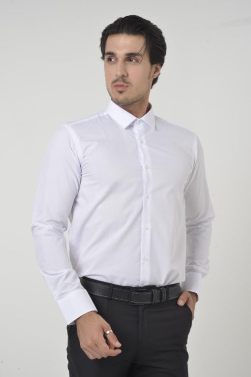 Beyaz Klasik Yaka Slim Fit Gömlek - Brianze.com Kravat ve Erkek Giyim Sitesi