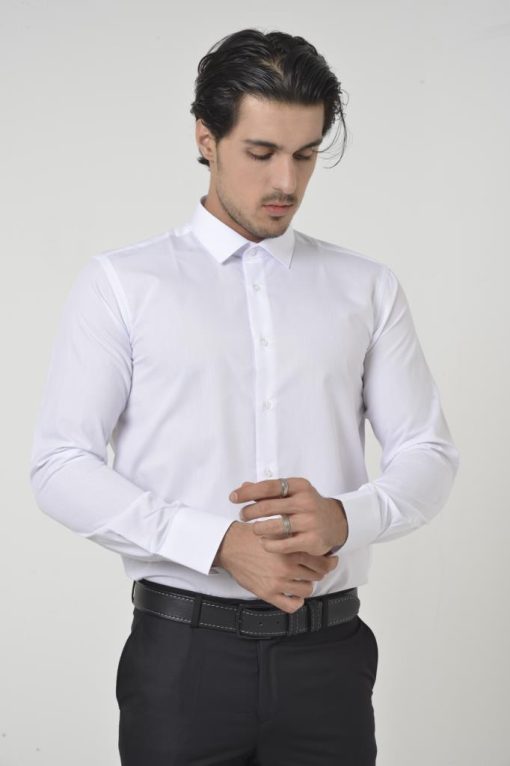 Beyaz Klasik Yaka Slim Fit Gömlek - Brianze.com Kravat ve Erkek Giyim Sitesi