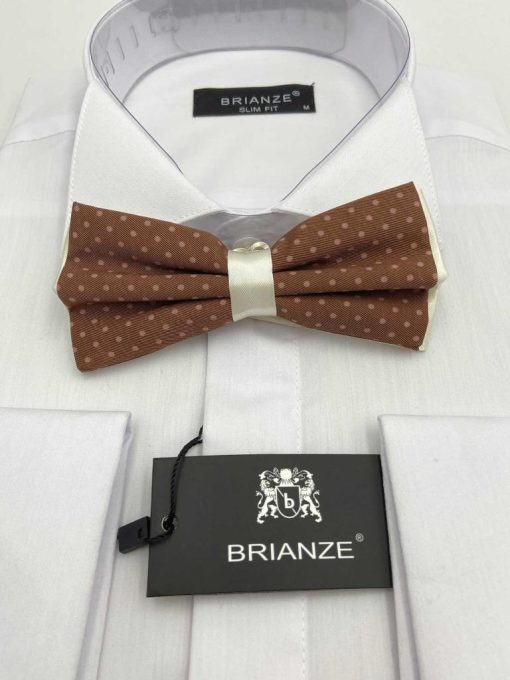 Brianze Kahverengi Noktalı Papyon - Brianze.com Kravat ve Erkek Giyim Sitesi