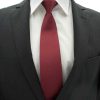 Brianze Hazır Bağlanmış Klipsli Mat Saten Bordo Kravat - Brianze.com Kravat ve Erkek Giyim Sitesi