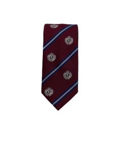 Brianze 8 Cm Bordo Lacivert Çizgili Arma Desenli Kravat - Brianze.com Kravat ve Erkek Giyim Sitesi