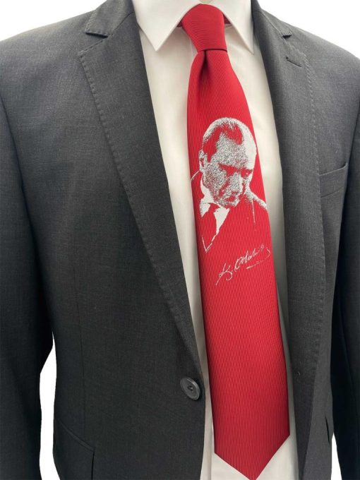Brianze Kırmızı M.Kemal Atatürk Dokuma Kravat Brianze.com Brianze Kırmızı M.Kemal Atatürk Dokuma Kravat - Brianze.com Kravat ve Erkek Giyim Sitesi