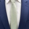 Brianze 5 Cm Çağla Yeşili Çizgili Slim Kravat - Brianze.com Kravat ve Erkek Giyim Sitesi